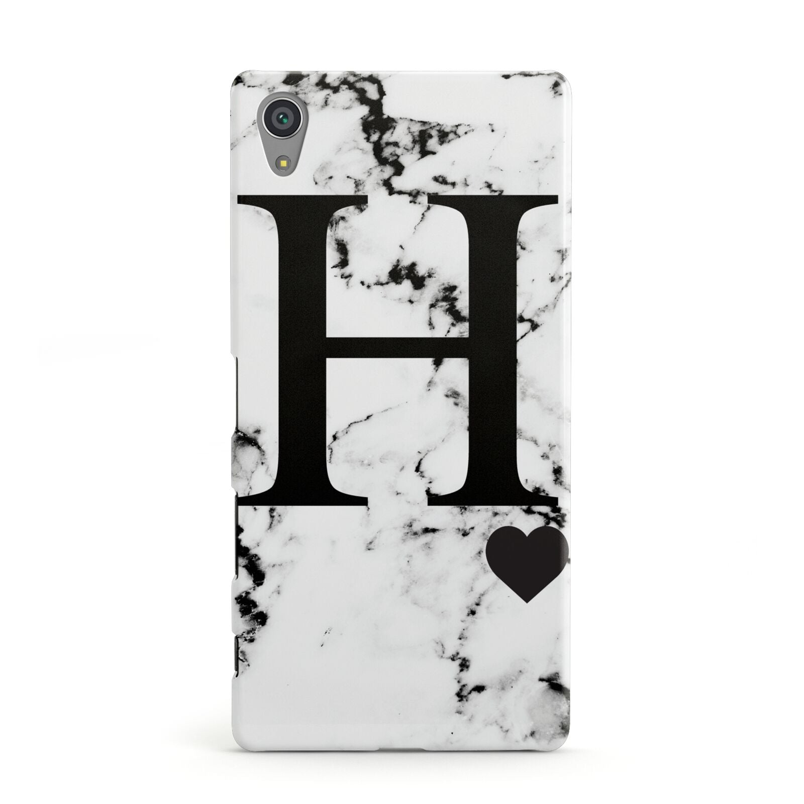 Marble Big Initial Personalised Sony Xperia Case