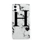 Marble Big Initial Personalised iPhone 11 3D Snap Case