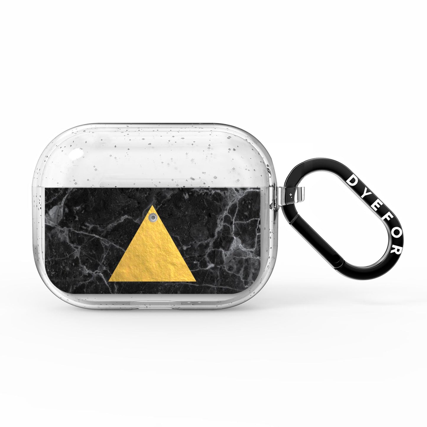 Marble Black Gold Foil AirPods Pro Glitter Case