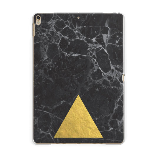 Marble Black Gold Foil Apple iPad Gold Case