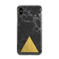 Marble Black Gold Foil Apple iPhone Xs Max 3D Tough Case