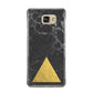 Marble Black Gold Foil Samsung Galaxy A9 2016 Case on gold phone