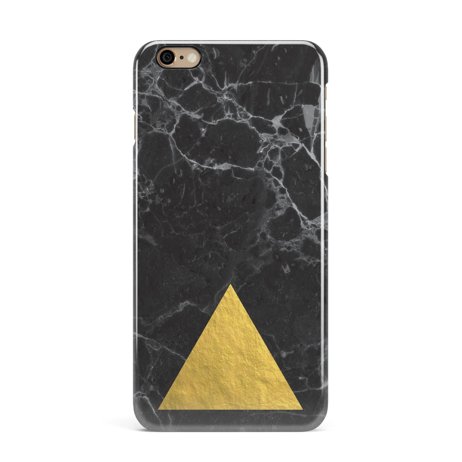 Marble Black Gold Foil iPhone 6 Plus 3D Snap Case on Gold Phone