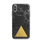 Marble Black Gold Foil iPhone X Bumper Case on Silver iPhone Alternative Image 1