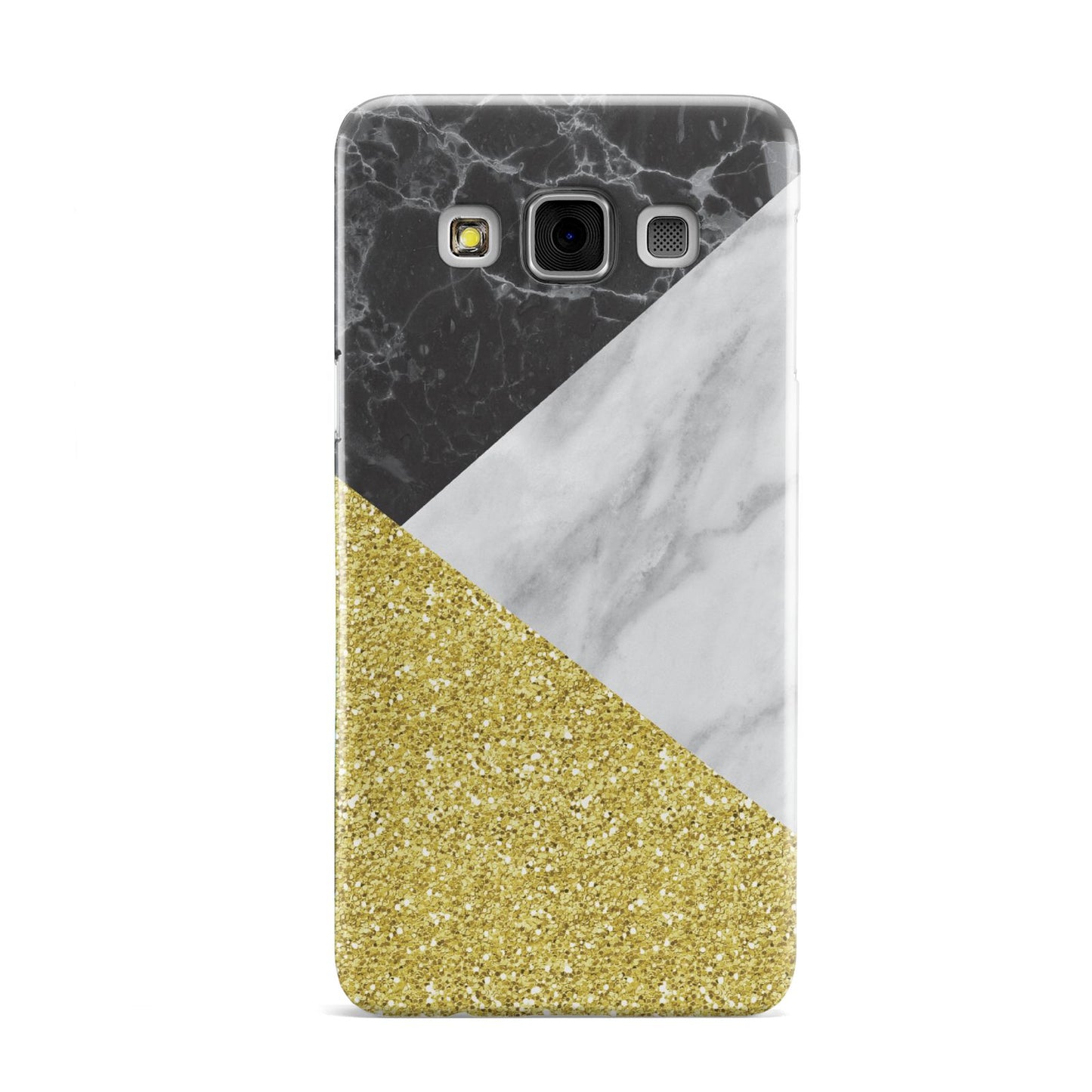 Marble Black Gold Samsung Galaxy A3 Case