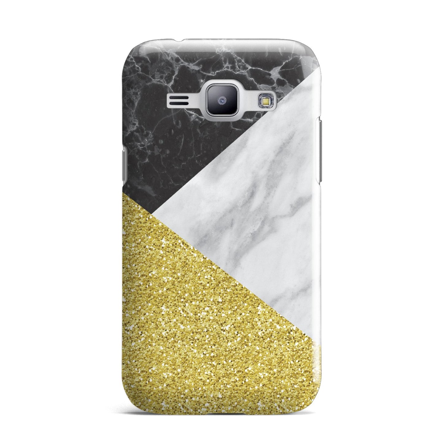 Marble Black Gold Samsung Galaxy J1 2015 Case