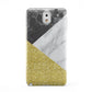 Marble Black Gold Samsung Galaxy Note 3 Case