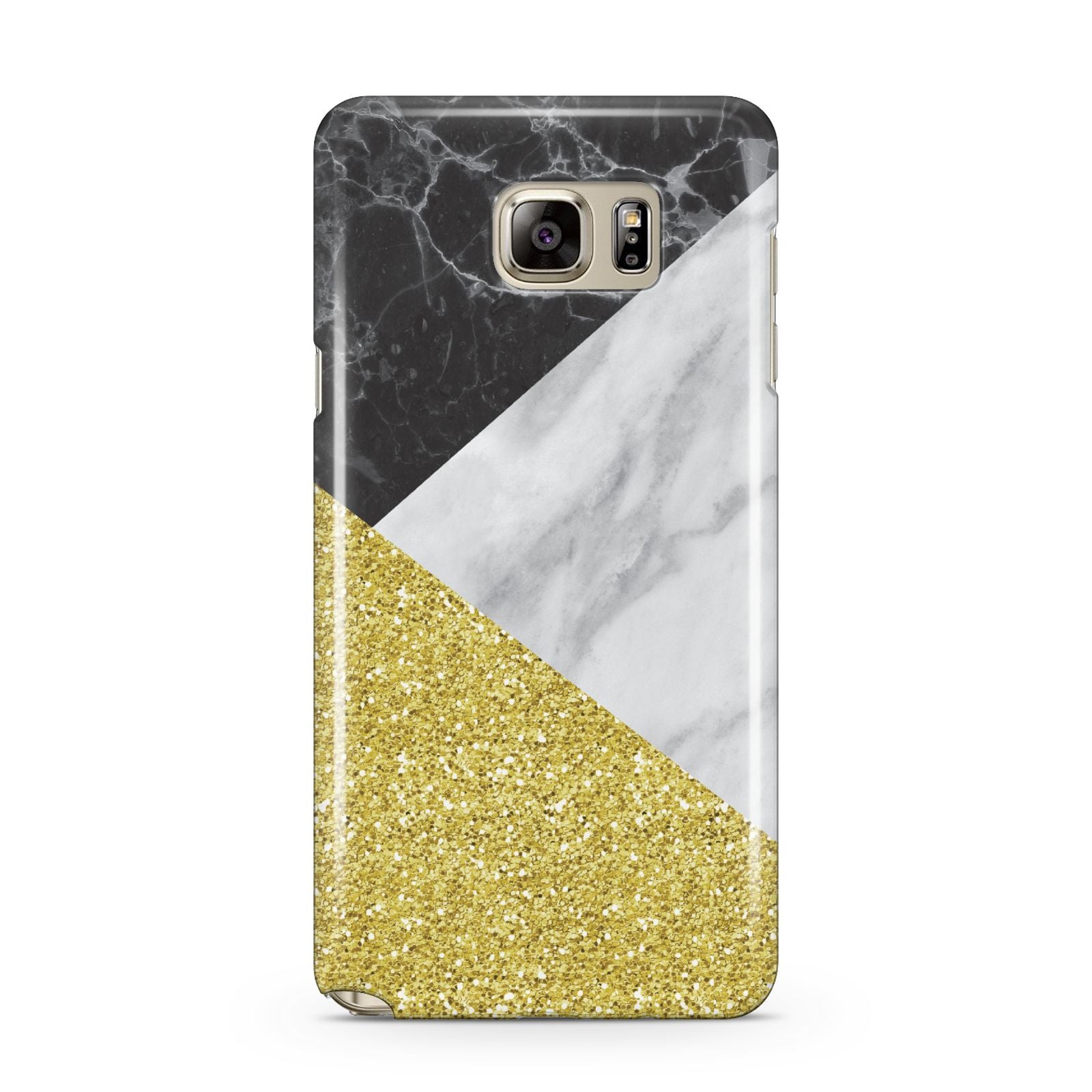 Marble Black Gold Samsung Galaxy Note 5 Case