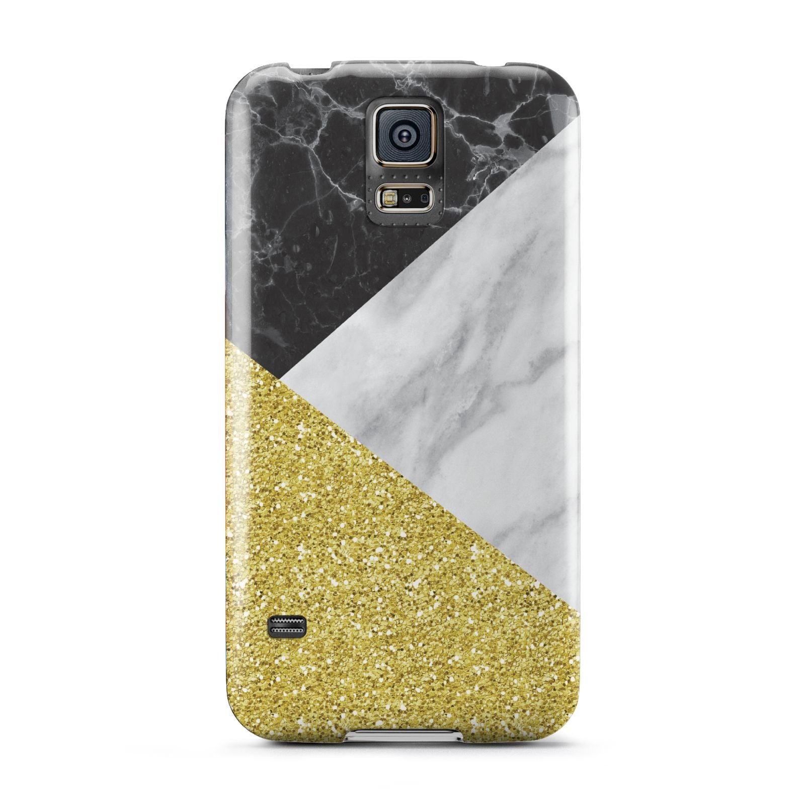 Marble Black Gold Samsung Galaxy S5 Case