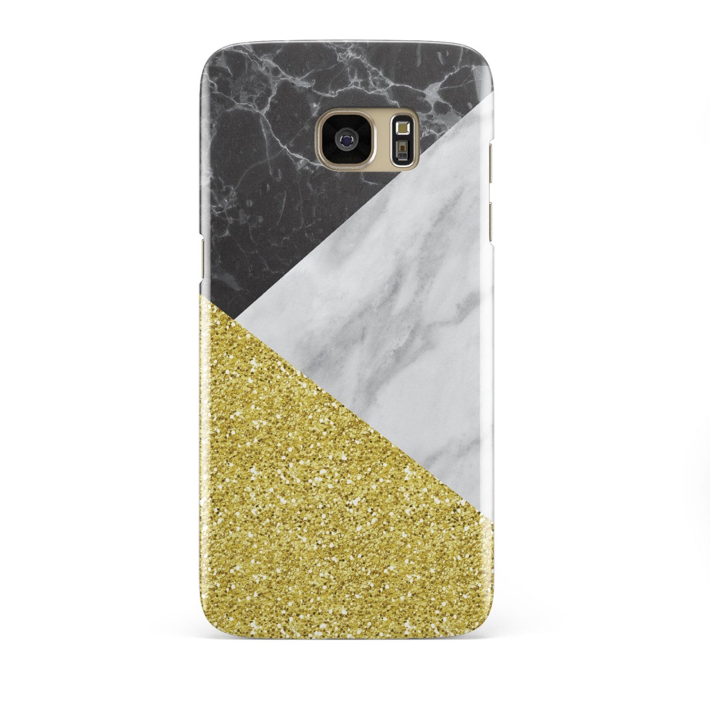 Marble Black Gold Samsung Galaxy S7 Edge Case