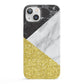 Marble Black Gold iPhone 13 Full Wrap 3D Snap Case