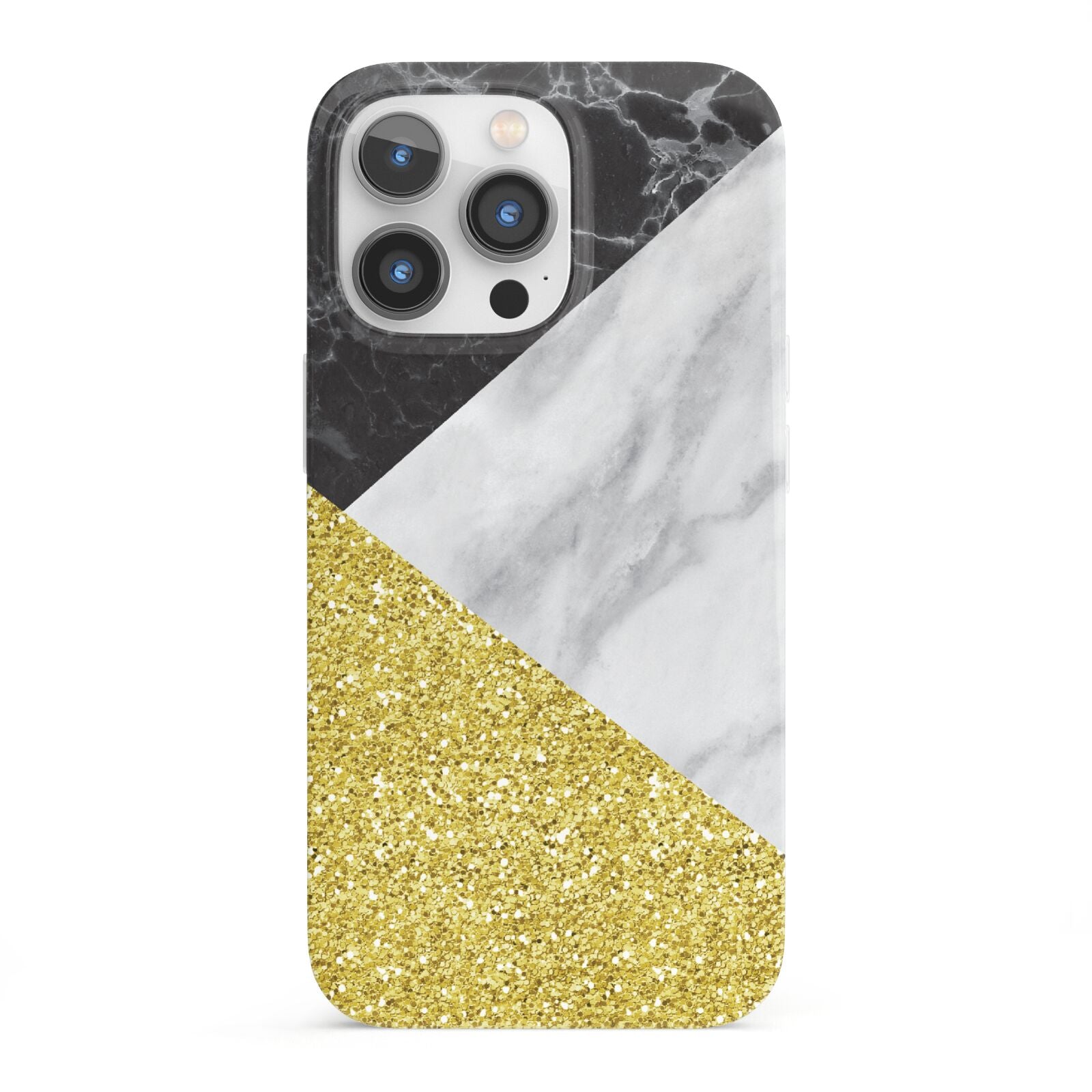 Marble Black Gold iPhone 13 Pro Full Wrap 3D Snap Case