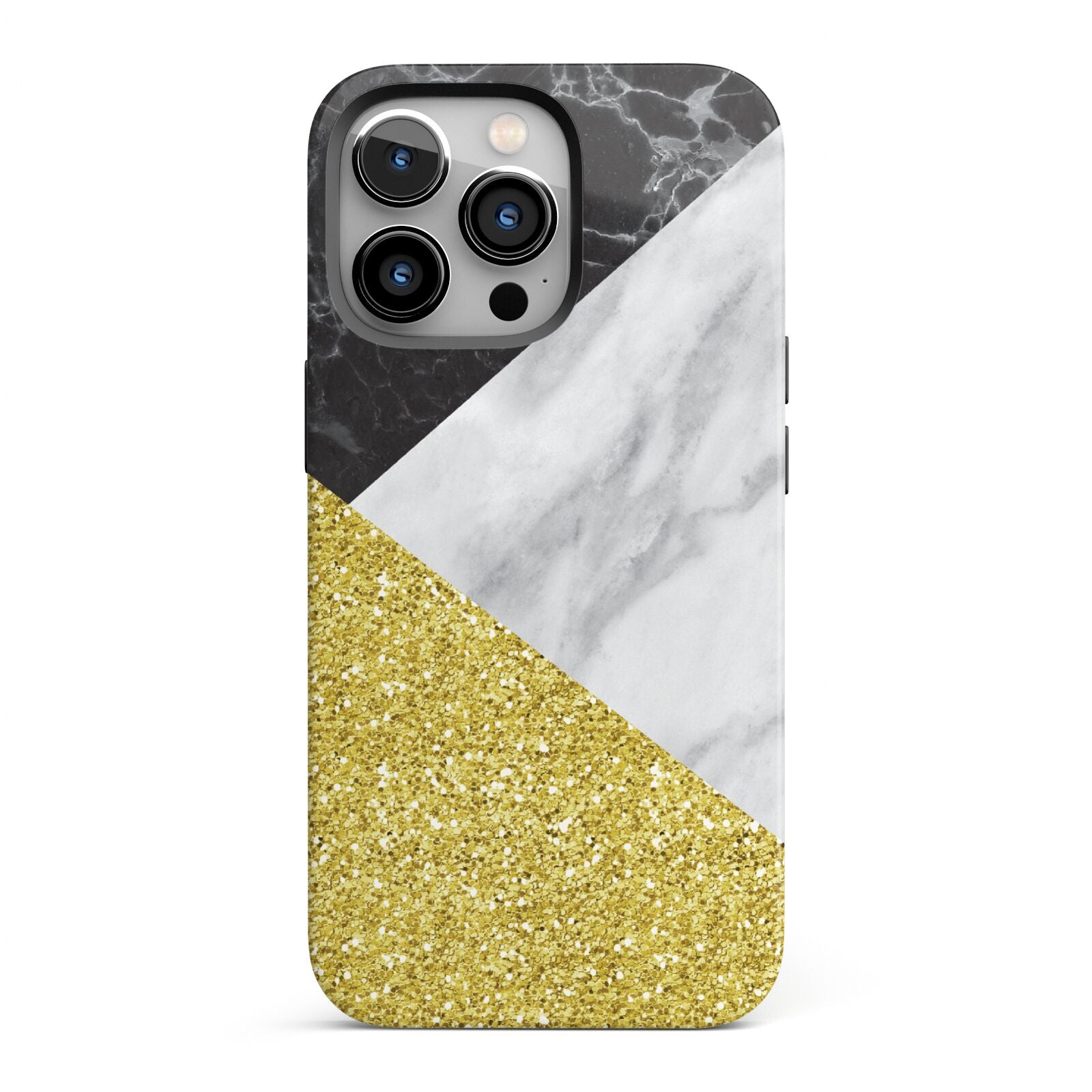 Marble Black Gold iPhone 13 Pro Full Wrap 3D Tough Case