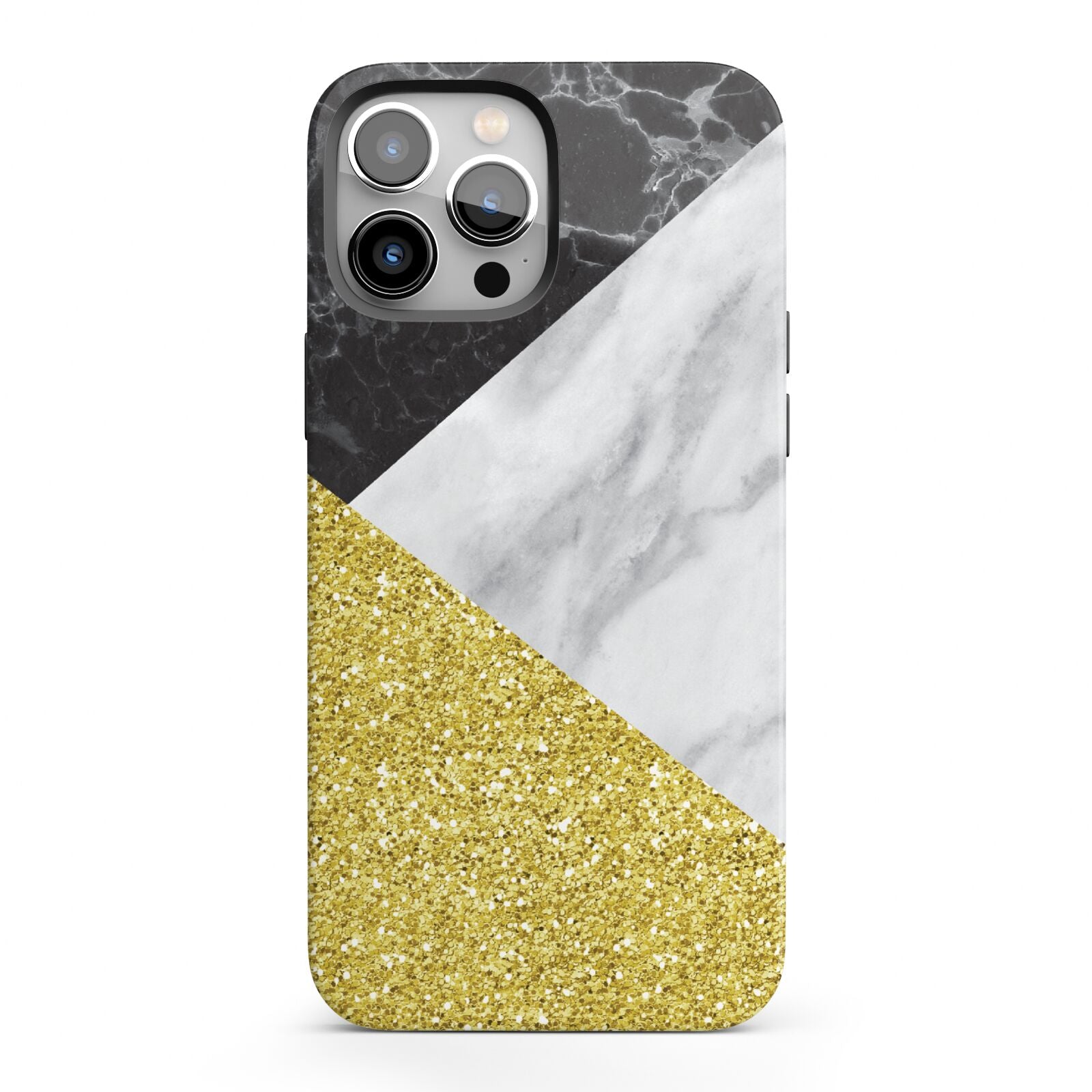 Marble Black Gold iPhone 13 Pro Max Full Wrap 3D Tough Case