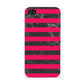 Marble Black Hot Pink Apple iPhone 4s Case