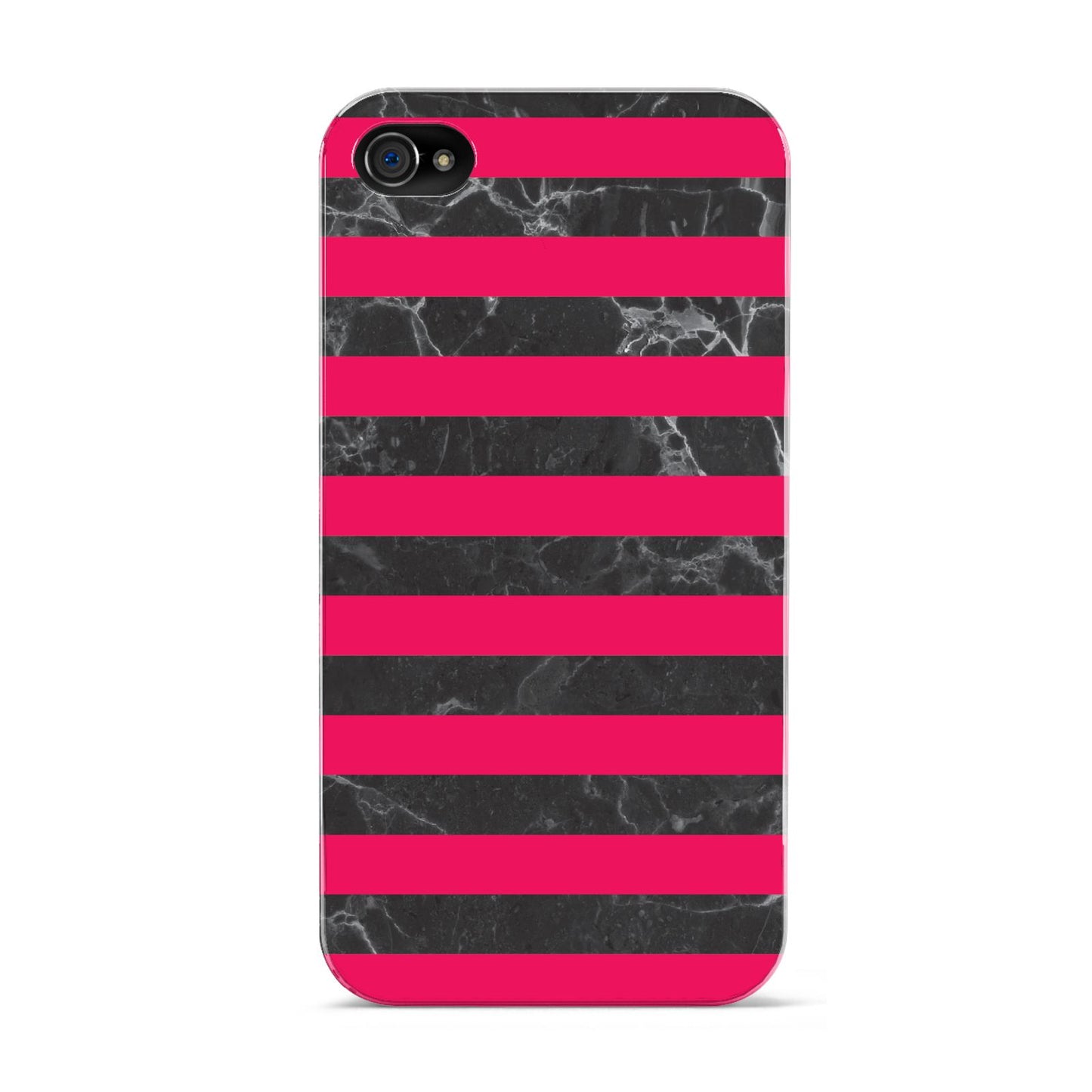 Marble Black Hot Pink Apple iPhone 4s Case