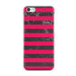Marble Black Hot Pink Apple iPhone 5c Case