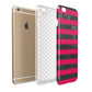 Marble Black Hot Pink Apple iPhone 6 Plus 3D Tough Case Expand Detail Image