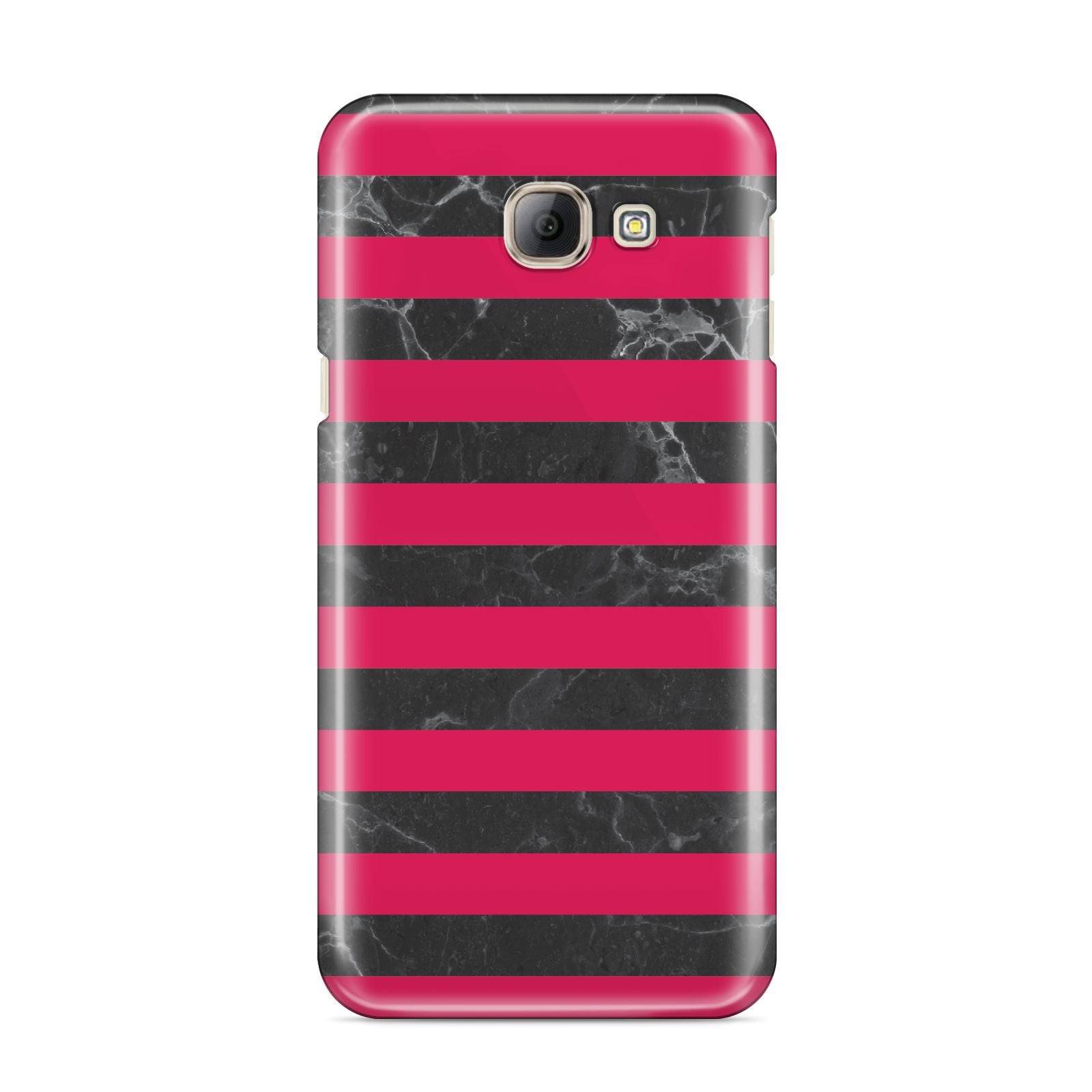 Marble Black Hot Pink Samsung Galaxy A8 2016 Case