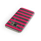 Marble Black Hot Pink Samsung Galaxy Case Front Close Up