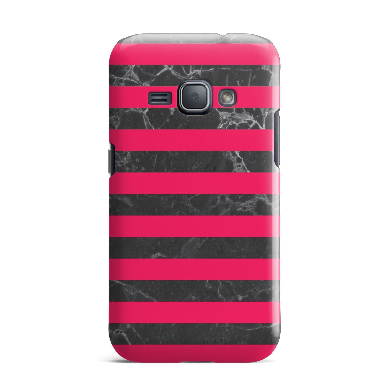 Marble Black Hot Pink Samsung Galaxy J1 2016 Case