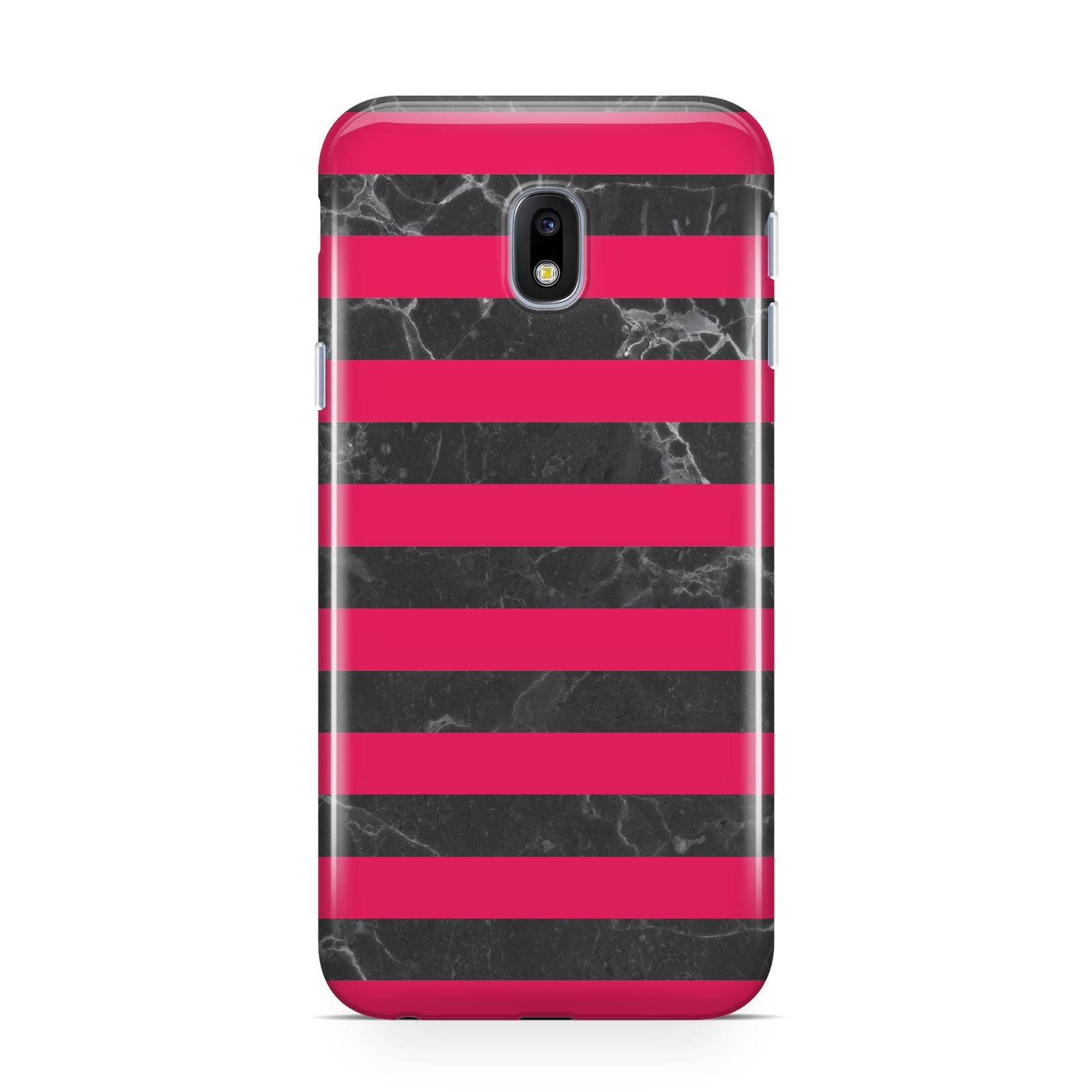 Marble Black Hot Pink Samsung Galaxy J3 2017 Case