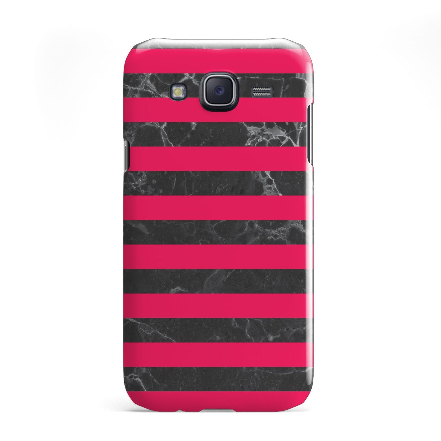 Marble Black Hot Pink Samsung Galaxy J5 Case