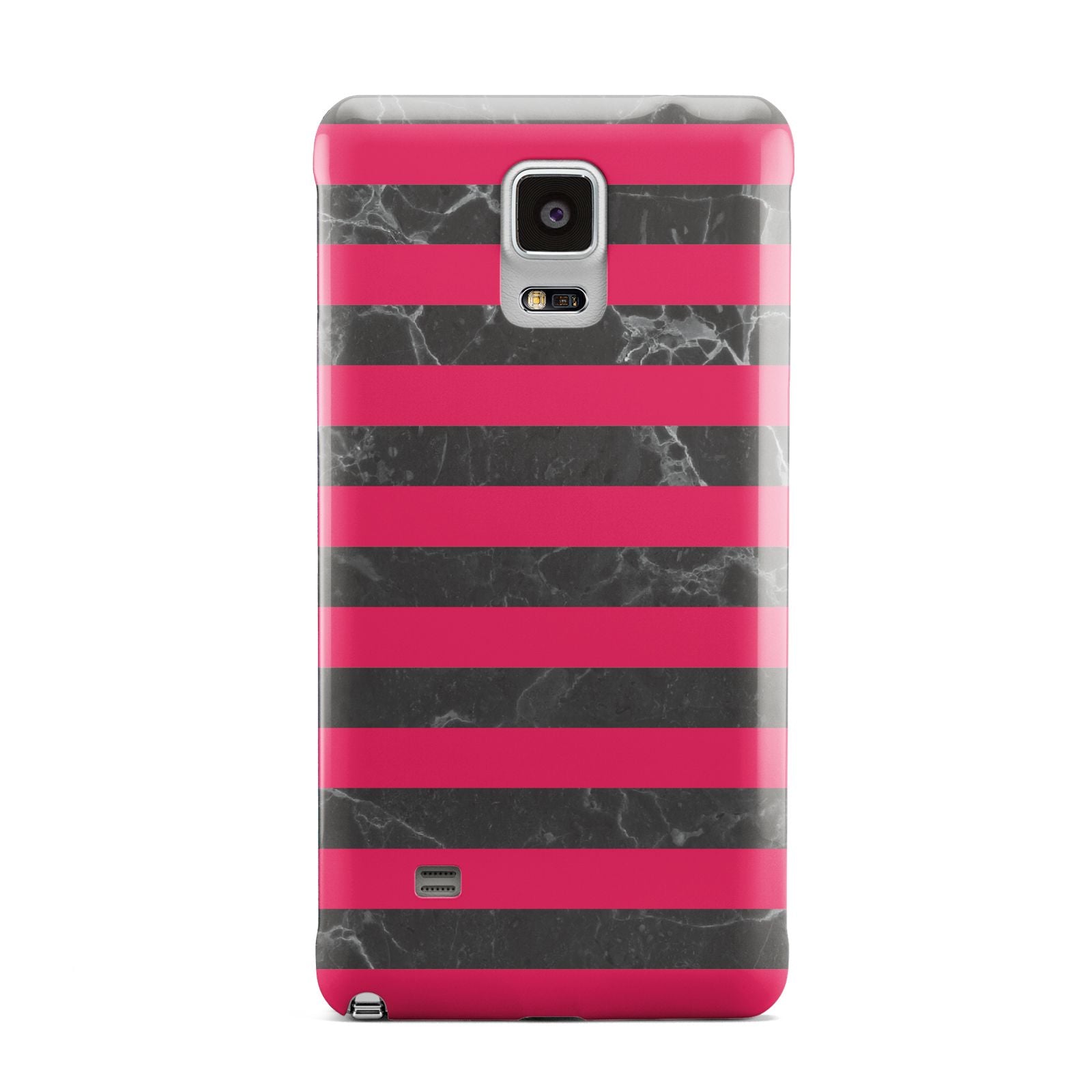 Marble Black Hot Pink Samsung Galaxy Note 4 Case