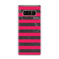Marble Black Hot Pink Samsung Galaxy S8 Case