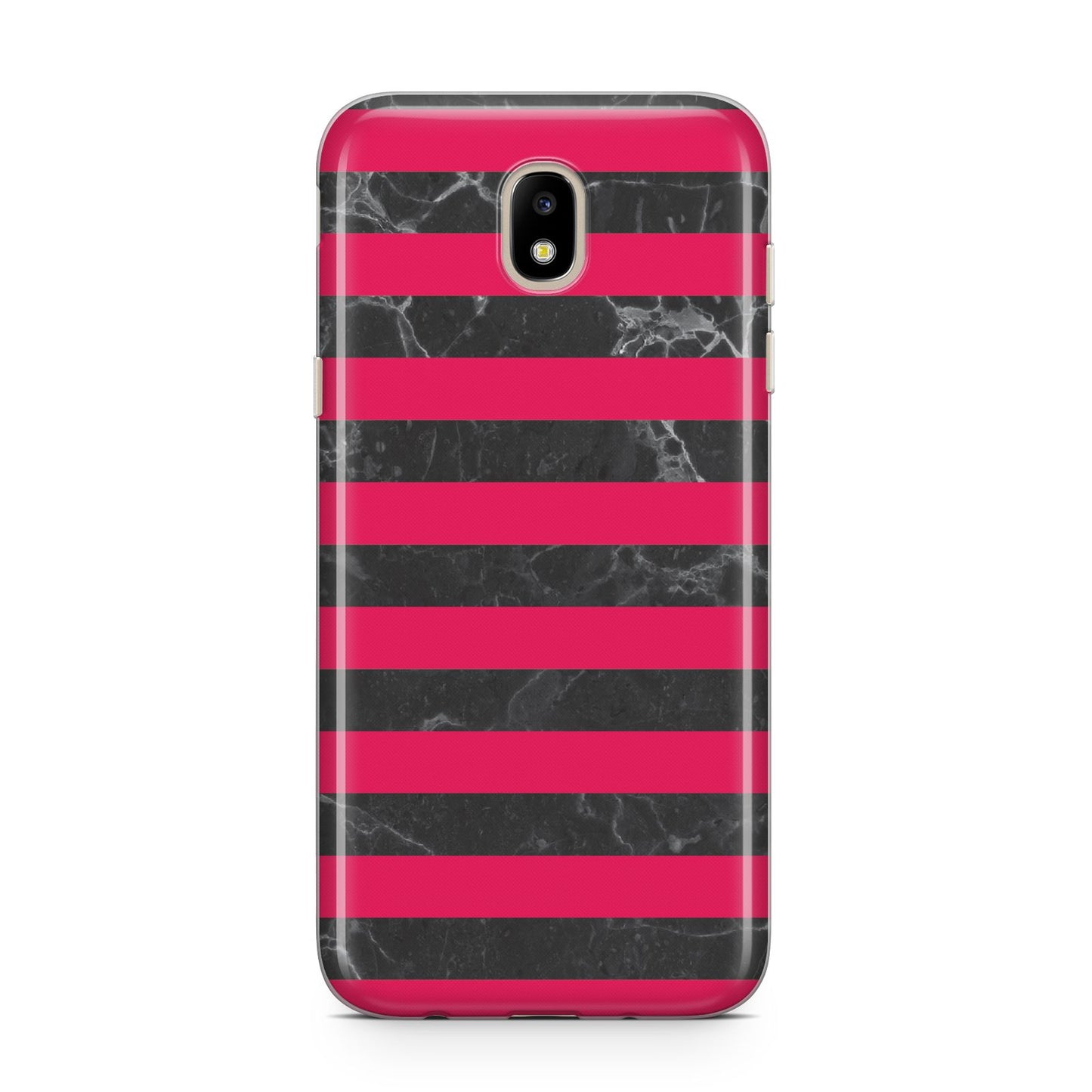 Marble Black Hot Pink Samsung J5 2017 Case