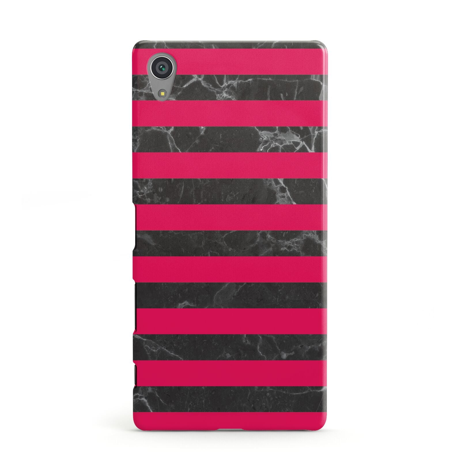 Marble Black Hot Pink Sony Xperia Case