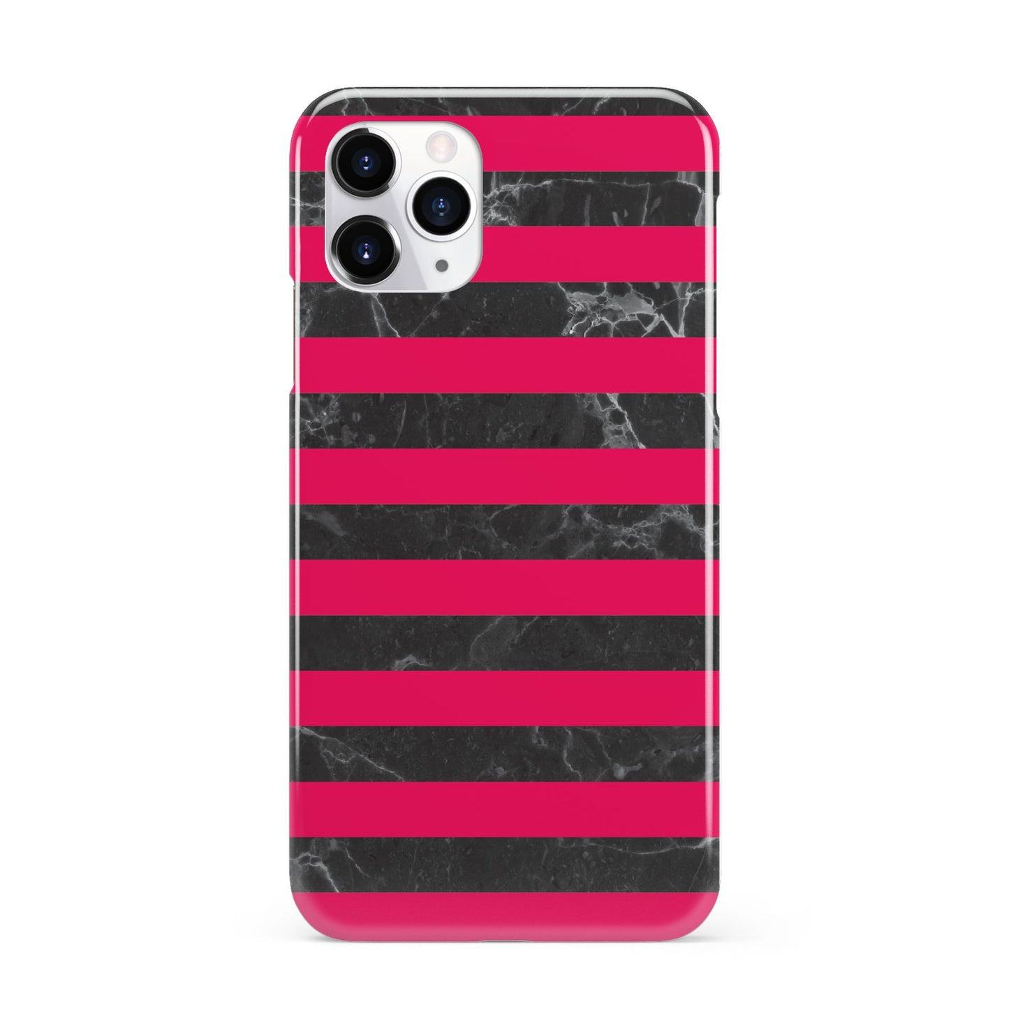 Marble Black Hot Pink iPhone 11 Pro 3D Snap Case