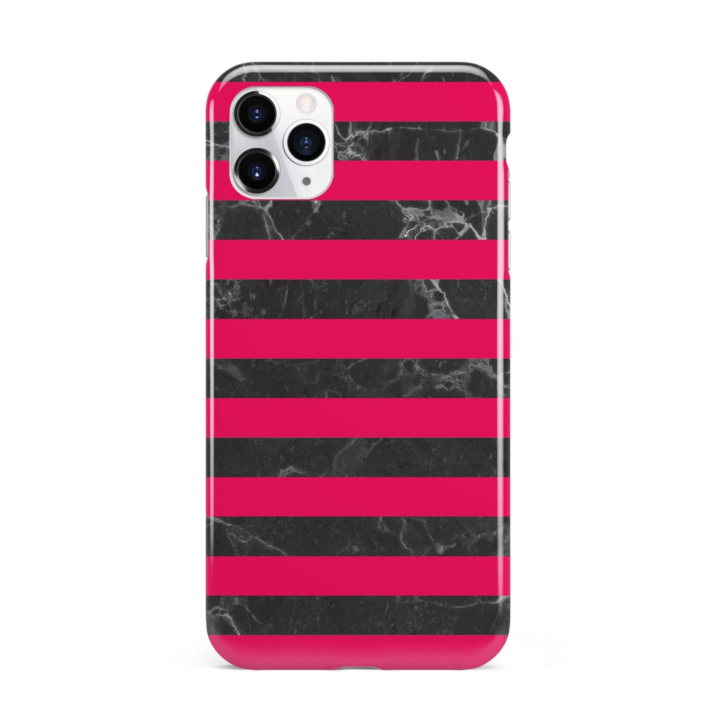 Marble Black Hot Pink iPhone 11 Pro Max 3D Tough Case