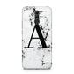 Marble Black Initial Personalised Huawei Mate 20 Lite