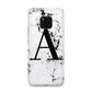 Marble Black Initial Personalised Huawei Mate 20 Pro Phone Case