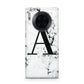 Marble Black Initial Personalised Huawei Mate 30 Pro Phone Case