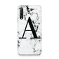 Marble Black Initial Personalised Huawei P Smart Pro 2019