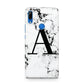 Marble Black Initial Personalised Huawei P Smart Z