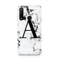 Marble Black Initial Personalised Huawei P20 Lite 5G Phone Case