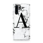 Marble Black Initial Personalised Huawei P30 Pro Phone Case