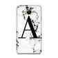 Marble Black Initial Personalised Huawei Y3 2017
