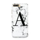Marble Black Initial Personalised Huawei Y6 2018