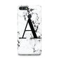 Marble Black Initial Personalised Huawei Y9 2018