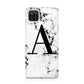 Marble Black Initial Personalised Samsung M12 Case