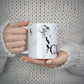 Marble Black Initials Personalised 10oz Mug Alternative Image 5