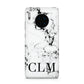 Marble Black Initials Personalised Huawei Mate 30