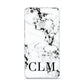 Marble Black Initials Personalised Huawei P8 Lite Case