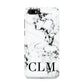 Marble Black Initials Personalised Huawei Y5 Prime 2018 Phone Case