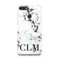 Marble Black Initials Personalised Huawei Y9 2018