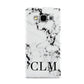 Marble Black Initials Personalised Samsung Galaxy A5 Case